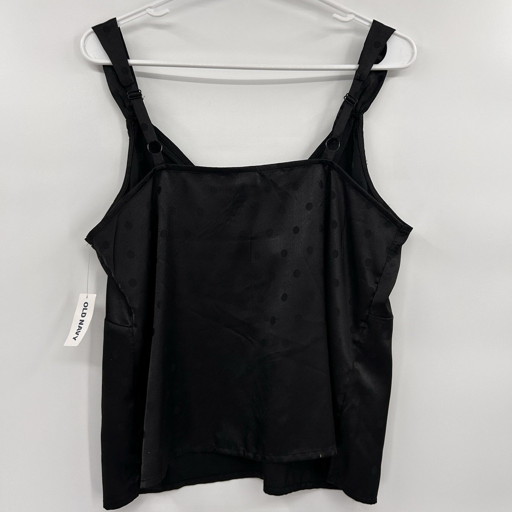 Old Navy Womens NWT Y2K Polka Dot Babydoll‎ Top Size M Black Whimsigoth Fairy - Picture 7 of 9